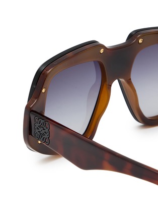 Detail View - Click To Enlarge - LOEWE - Acetate Irregular Sunglasses