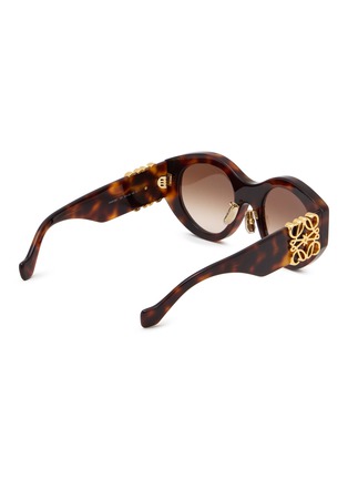 Figure View - Click To Enlarge - LOEWE - Anagram Acetate Round Sunglasses