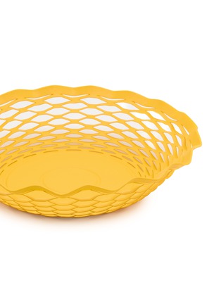 Detail View - Click To Enlarge - ROGER ORFÈVRE - Round Bread Basket — Pollen Yellow
