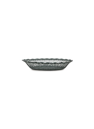 Main View - Click To Enlarge - ROGER ORFÈVRE - Large Oval Bread Basket — Pine Green