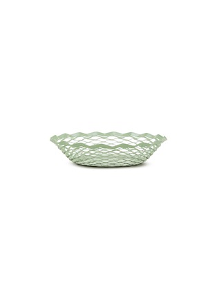 Main View - Click To Enlarge - ROGER ORFÈVRE - Round Bread Basket — Pastel Green