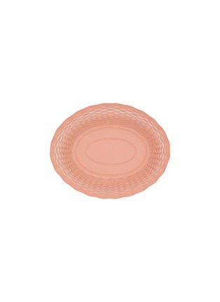 Detail View - Click To Enlarge - ROGER ORFÈVRE - Large Oval Bread Basket — Old Pink