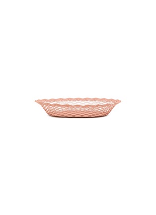 Main View - Click To Enlarge - ROGER ORFÈVRE - Large Oval Bread Basket — Old Pink