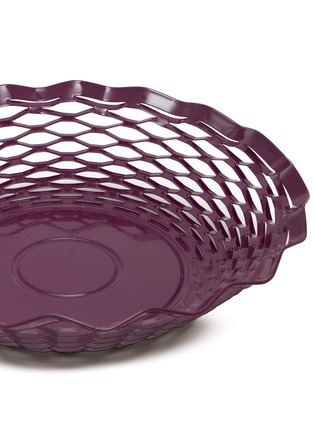 Detail View - Click To Enlarge - ROGER ORFÈVRE - Round Bread Basket — Purple