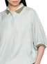  - FAFAMOON - Short Sleeve Double Collar Contrast Trim Polo Top