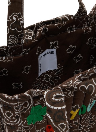 Detail View - Click To Enlarge - CALL IT BY YOUR NAME - The Good Luck Cotton Tote Bag