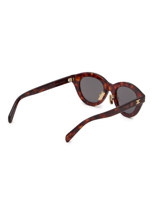 Figure View - Click To Enlarge - CELINE - Triomphe Mini Acetate Round Sunglasses