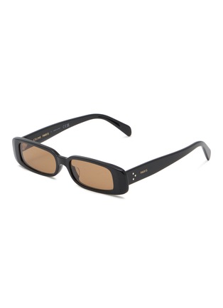 Main View - Click To Enlarge - CELINE - 3 Dots Acetate Rectangular Sunglasses