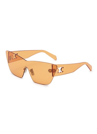 Main View - Click To Enlarge - CELINE - Sundown Nylon Shield Sunglasses