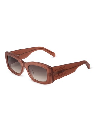 Main View - Click To Enlarge - CELINE - Triomphe XL 01 Acetate Rectangular Sunglasses