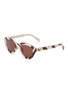 CELINE Triomphe Stamp Acetate Round Sunglasses
