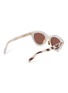 Figure View - Click To Enlarge - CELINE - Triomphe Stamp Acetate Round Sunglasses