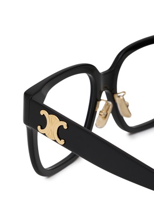 Detail View - Click To Enlarge - CELINE - Triomphe Mini Acetate Square Optical Glasses