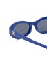 Detail View - Click To Enlarge - CELINE - Triomphe Mini Acetate Oval Sunglasses