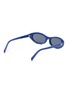 Figure View - Click To Enlarge - CELINE - Triomphe Mini Acetate Oval Sunglasses