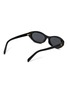 Figure View - Click To Enlarge - CELINE - Triomphe Mini Acetate Oval Sunglasses