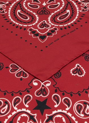 Detail View - Click To Enlarge - CALL IT BY YOUR NAME - Large Étoile Silk Bandana