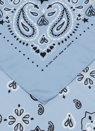 Detail View - Click To Enlarge - CALL IT BY YOUR NAME - Large Étoile Silk Bandana