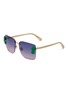Main View - Click To Enlarge - DIOR - Dior Clover S2U Metal Square Glasses