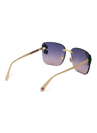 Figure View - Click To Enlarge - DIOR - Dior Clover S2U Metal Square Glasses