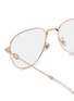 Detail View - Click To Enlarge - DIOR - Petit CDO R2U Metal Oval Optical Glasses