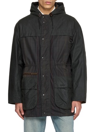 Main View - Click To Enlarge - BARBOUR - Hooded Tartan Lined Jacket