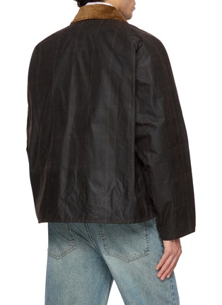 Back View - Click To Enlarge - BARBOUR - X Paul Smith Transport Windowpane Waxed Cotton Jacket