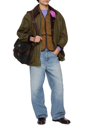 Figure View - Click To Enlarge - BARBOUR - X Paul Smith Beaufort Windowpane Chequered Wool Jacket
