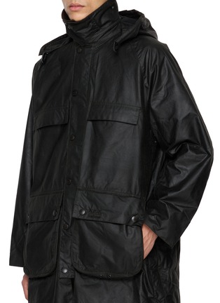  - BARBOUR - x A.P.C. Sugarplump Bedale Long Wax Jacket