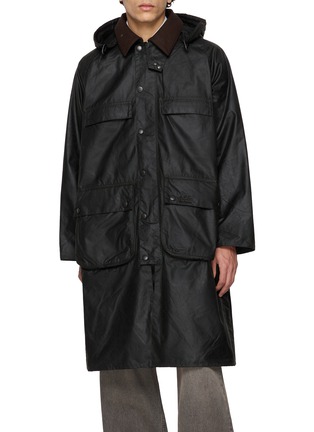 Main View - Click To Enlarge - BARBOUR - x A.P.C. Sugarplump Bedale Long Wax Jacket