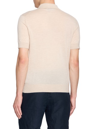 Back View - Click To Enlarge - ARCH4 - Mr Ascot Semi Sheer Polo Shirt