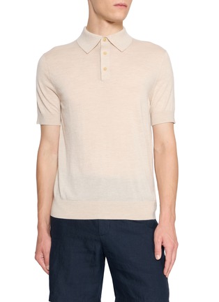 Main View - Click To Enlarge - ARCH4 - Mr Ascot Semi Sheer Polo Shirt
