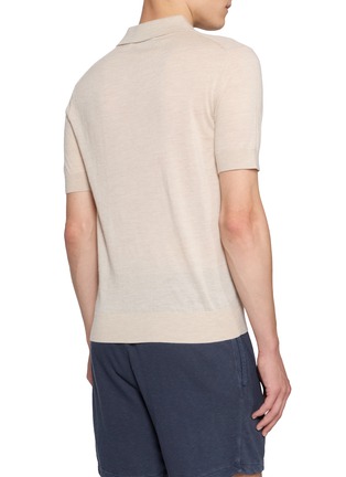 Back View - Click To Enlarge - ARCH4 - Mr Ascot Cashmere Knit Polo Shirt