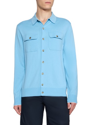 Main View - Click To Enlarge - ARCH4 - Bell Wharf Patch Pocket Knit Shirt