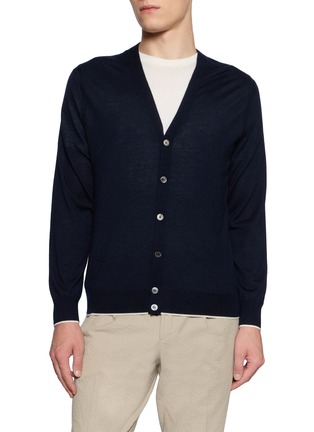 Main View - Click To Enlarge - ARCH4 - Mr Cruickshank Cashmere Knit Cardigan