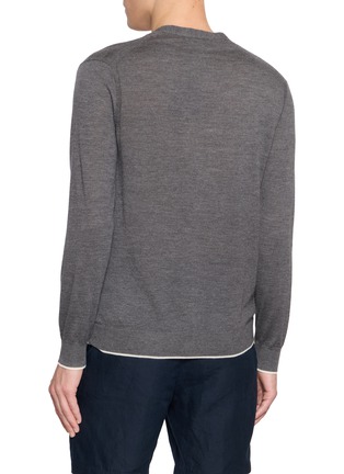 Back View - Click To Enlarge - ARCH4 - Mr Cruickshank Cashmere Knit Cardigan