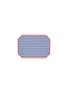 PLUMERIA HOME Striped Horizontal Coaster — Blue