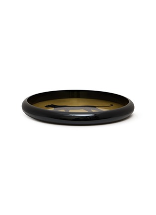 Main View - Click To Enlarge - PLUMERIA HOME - Panther Motif Polished Brass Tray