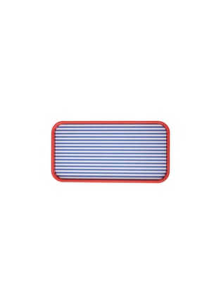 Detail View - Click To Enlarge - PLUMERIA HOME - Small Striped Fabric Tray