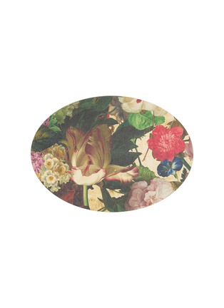 Main View - Click To Enlarge - PLUMERIA HOME - Fiori Fiamminghi Floral Oval Placemat