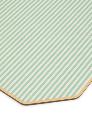 Detail View - Click To Enlarge - PLUMERIA HOME - Vertical Striped Placemat — Green