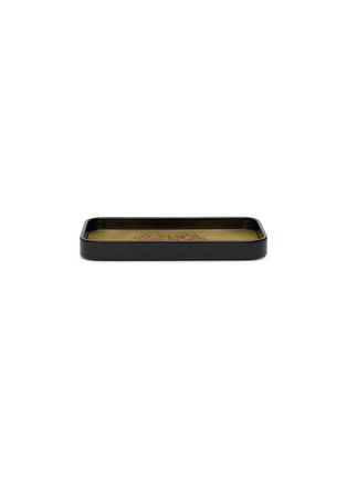 Main View - Click To Enlarge - PLUMERIA HOME - Small Coral Motif Polished Brass Tray