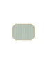 Main View - Click To Enlarge - PLUMERIA HOME - Striped Horizontal Coaster — Yellow