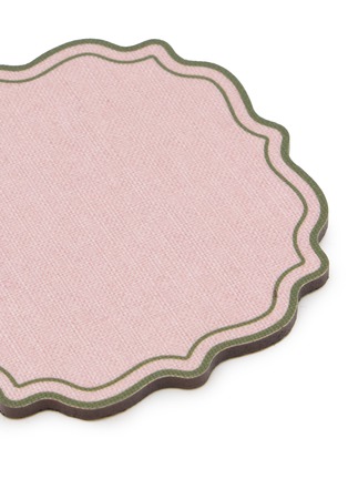Detail View - Click To Enlarge - PLUMERIA HOME - Scalloped Coaster