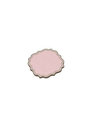 Main View - Click To Enlarge - PLUMERIA HOME - Scalloped Coaster