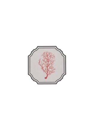 Main View - Click To Enlarge - PLUMERIA HOME - Coral Coaster