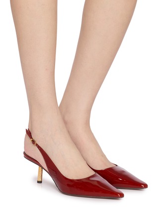 Figure View - Click To Enlarge - SAM EDELMAN - Bianka 60 Patent Leather Slingback Pumps