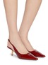 Figure View - Click To Enlarge - SAM EDELMAN - Bianka 60 Patent Leather Slingback Pumps