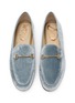 Detail View - Click To Enlarge - SAM EDELMAN - Loraine Horsebit Silk Velvet Loafers