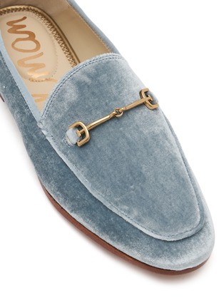 Detail View - Click To Enlarge - SAM EDELMAN - Loraine Horsebit Silk Velvet Loafers